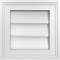 Ekena Millwork Vertical Surface Mount PVC Gable Vnt: Non-Functional, w/2"W x 1-1/2"H, Brickmould Frame, 12"W x 12"H GVPVE12X1202SN - alternate 1